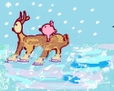 Интернет Анимация «Зима –это коньки